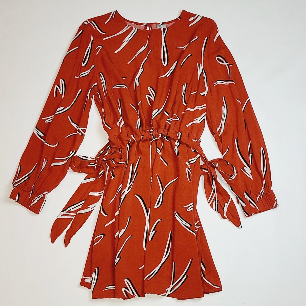 Asos designed dress drawstring waist